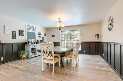 a dining room with a table and chairs at Pet-Friendly Jackson Wine Country Home with Pool! in Jackson