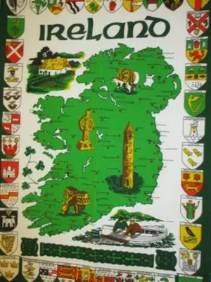 a sign with a map of ireland on it at Virginia City Inn in Virginia City