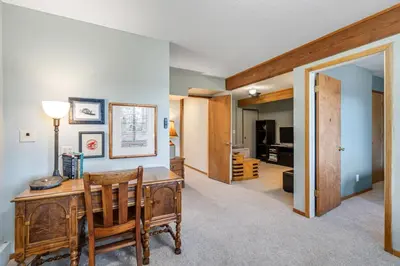 a home office with a desk and a room at Overlooking Beautiful Bear Lake VH#318 in Bear Valley