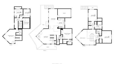 a floor plan of a house at Timberline by AvantStay Stunning Chalet Cabin w Hot Tub Pool Table Home Theater in Tahoe Vista