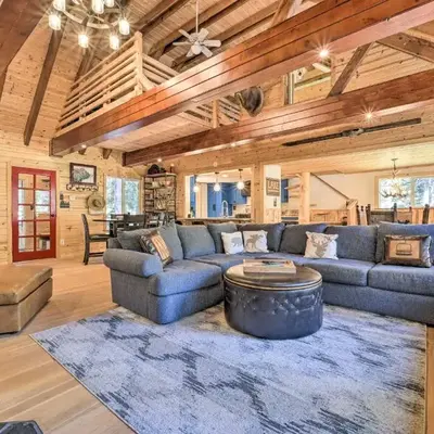 Waterfront Echo Lake Cabin with Deck