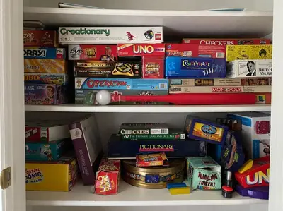 a book shelf filled with lots of different types of food at Waxberry Getaway Sequoia/Kings Canyon National Pks in Squaw Valley