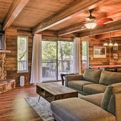 Spacious Groveland Cabin with Wraparound Deck!