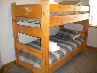 a pair of bunk beds in a room at Close To Everything Newly Built With Games Room in South Lake Tahoe